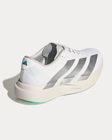 Adidas Adizero EVO SL Woven Cloud White / Cloud White / Clear Aqua Running Shoes - 4
