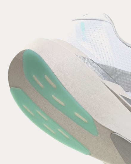 Adidas Adizero EVO SL Woven Cloud White / Cloud White / Clear Aqua Running Shoes - 5