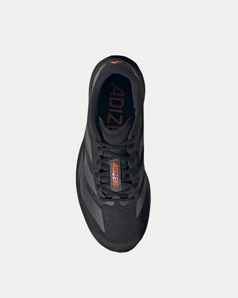 Adidas Adizero EVO SL Core Black / Grey Four / Impact Orange Running Shoes - 2