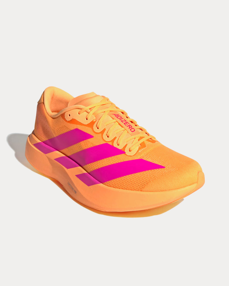 Adidas Women's Adizero EVO SL Flash Orange / Shock Pink / Iron Metallic Running Shoes Adidas Women's Adizero EVO SL Flash Orange / Shock Pink / Iron Metallic Running Shoes