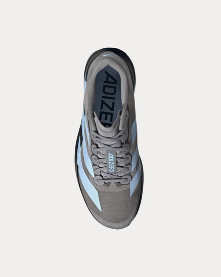 Adidas Adizero EVO SL Grey Three / Glow Blue / Core Black Running Shoes - 2