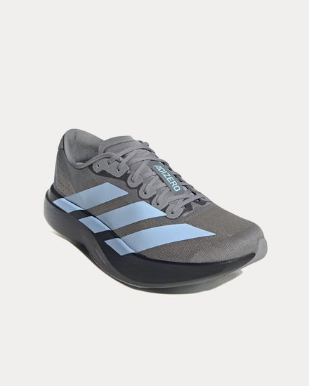 Adidas Adizero EVO SL Grey Three / Glow Blue / Core Black Running Shoes - 4