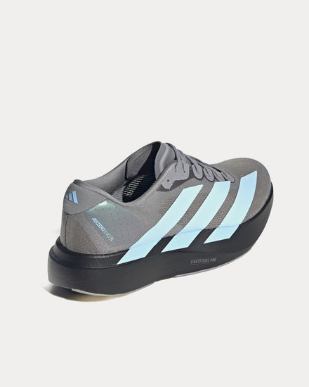 Adidas Adizero EVO SL Grey Three / Glow Blue / Core Black Running Shoes - 3