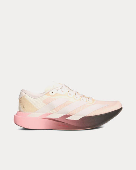 Adidas x The Whitaker Group Unisex Adizero EVO SL 'Do Not Duplicate 404  Peachtree' Warm Vanilla / Powder Coral / Aurora Coffee Running Shoes