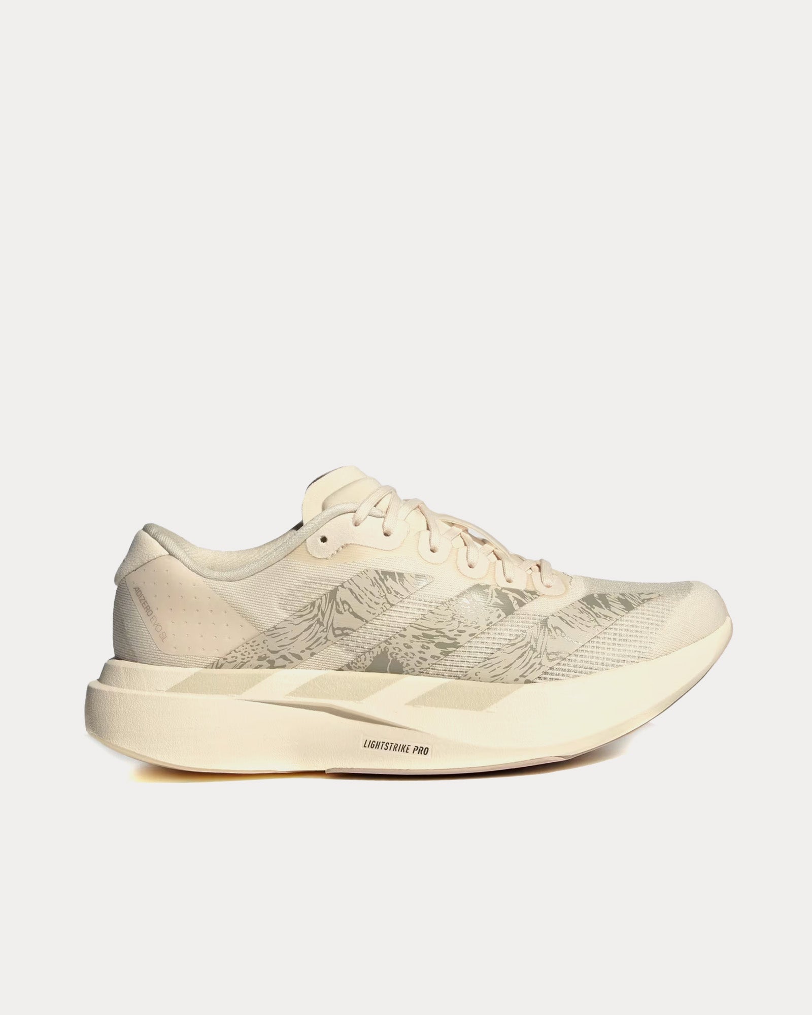 Adidas Women's Adizero EVO SL Wonder White / Crystal Linen / Wonder Taupe  Running Shoes