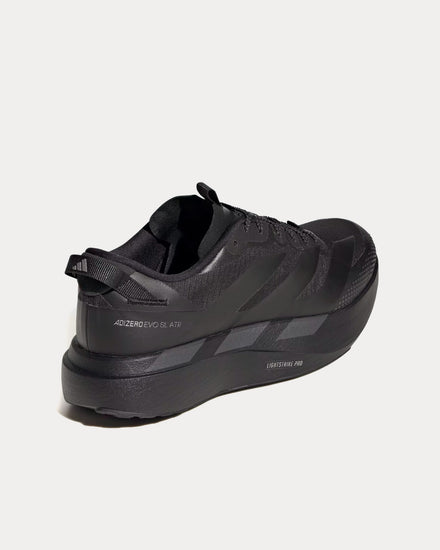 Adidas Adizero EVO SL ATR Core Black / Night Grey / Iron Metallic Running Shoes - 4
