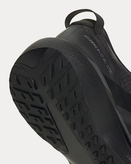 Adidas Adizero EVO SL ATR Core Black / Night Grey / Iron Metallic Running Shoes - 5