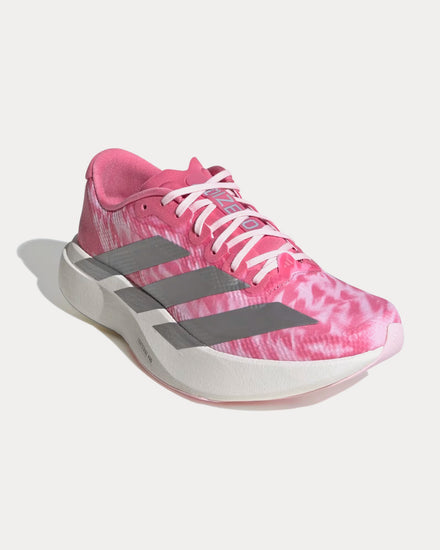 Adidas Adizero EVO SL Woven Pink Fusion / Silver Metallic / Clear Pink Running Shoes - 3