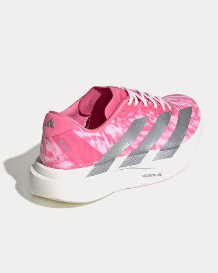 Adidas Adizero EVO SL Woven Pink Fusion / Silver Metallic / Clear Pink Running Shoes - 4