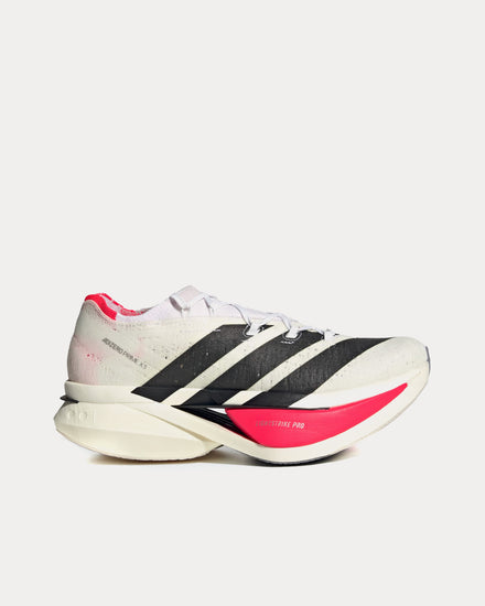Adidas Adizero Prime X3 Strung Cloud White / Core Black / Lucid Red Running Shoes - 1