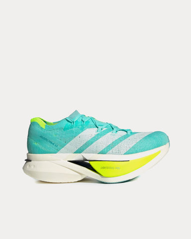 Adidas Adizero Prime X3 Strung Flash Aqua / Zero Metalic / Lucid Lemon Running Shoes