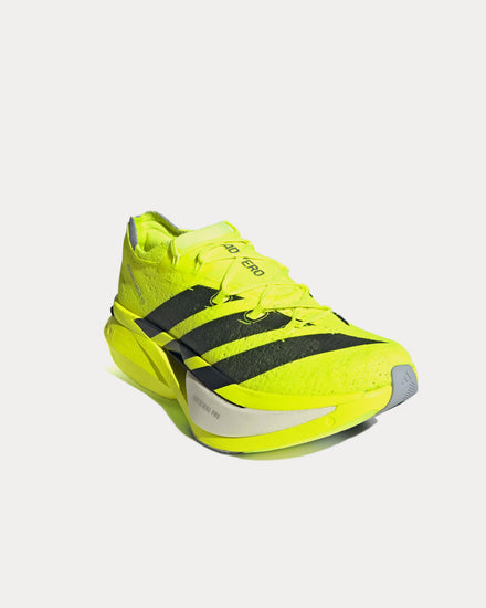 Adidas Adizero Prime X3 Strung Lucid Lemon / Core Black / Halo Silver Running Shoes - 3