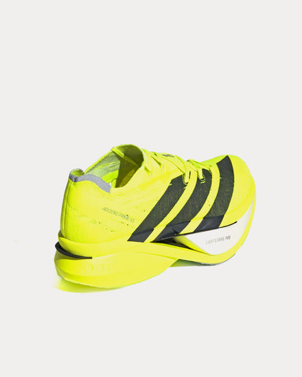Adidas Adizero Prime X3 Strung Lucid Lemon / Core Black / Halo Silver Running Shoes - 4