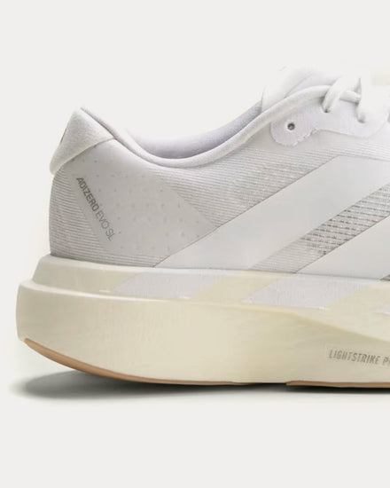 Adidas Adizero EVO SL Cloud White / Cloud White / Warm Sandstone Running Shoes - 3