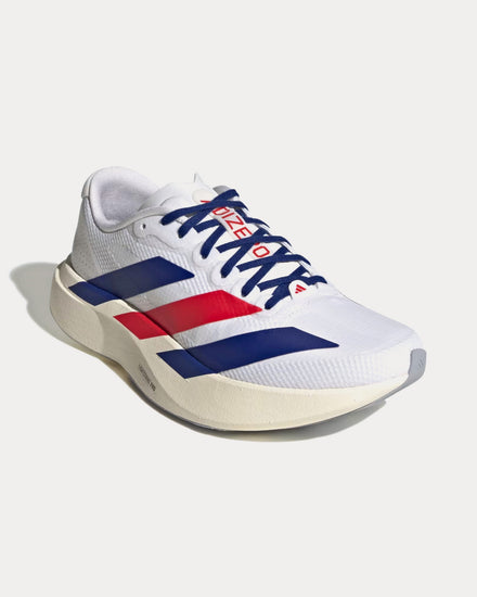 Adidas Adizero EVO SL Woven Cloud White / Mystery Ink / Pure Ruby Running Shoes - 3