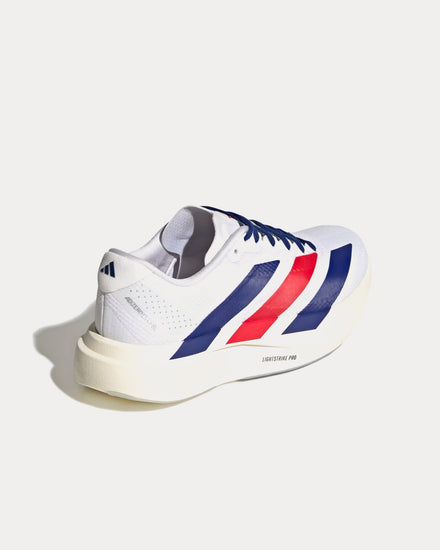 Adidas Adizero EVO SL Woven Cloud White / Mystery Ink / Pure Ruby Running Shoes - 4