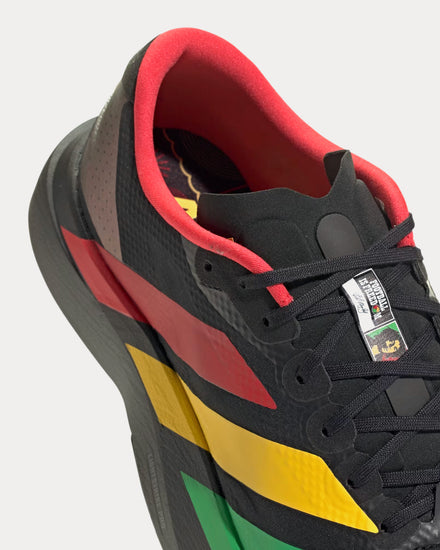 Adidas Men's Adizero EVO SL 'Bob Marley' Core Black / Vivid Green / Bold  Gold Running Shoes
