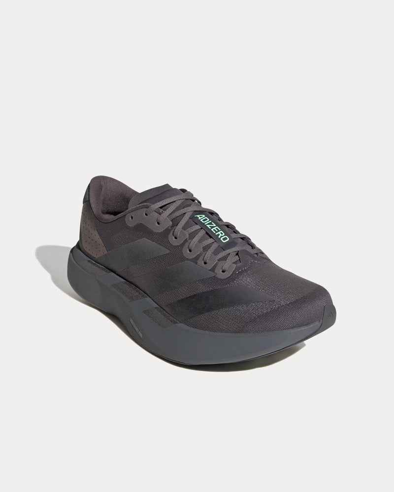 Adidas Adizero EVO SL Grey Five / Core Black / Lime Burst Running Shoes - 3