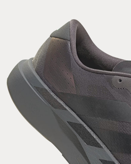 Adidas Adizero EVO SL Grey Five / Core Black / Lime Burst Running Shoes - 5