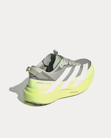 Adidas Adizero EVO SL ATR Halo Green / Zero Metalic / Frozen Lemon Running Shoes - 4