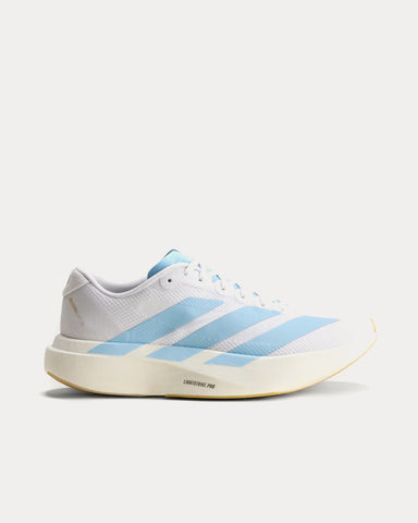 Adidas Adizero EVO SL Woven Cloud White / Clear Blue / Matte Gold Running Shoes