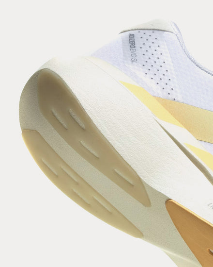 Adidas Adizero EVO SL Woven Cloud White / Ice Tangerine / Off White Running Shoes - 6
