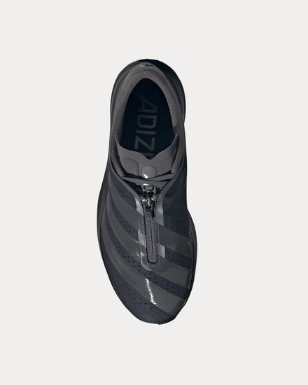 Adidas Adizero EVO SL Zip Core Black / Grey Six / Silver Metallic Running Shoes - 2
