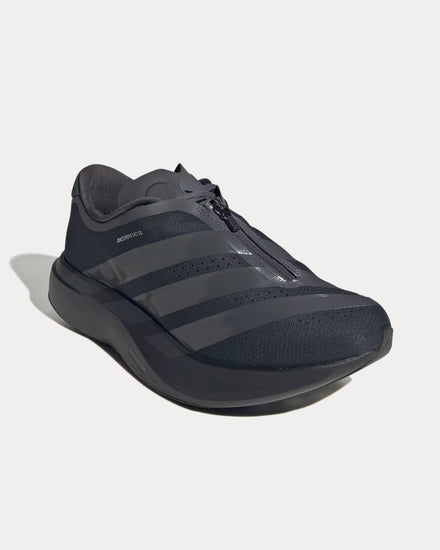 Adidas Adizero EVO SL Zip Core Black / Grey Six / Silver Metallic Running Shoes - 3
