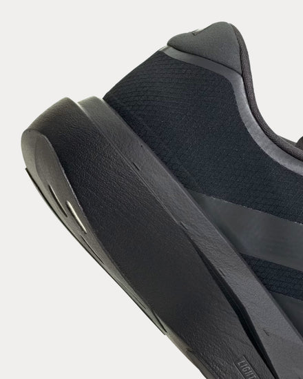Adidas Adizero EVO SL Zip Core Black / Grey Six / Silver Metallic Running Shoes - 6