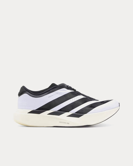 Adidas Adizero EVO SL Zip Cloud White / Core Black / Silver Metallic Running Shoes - 1