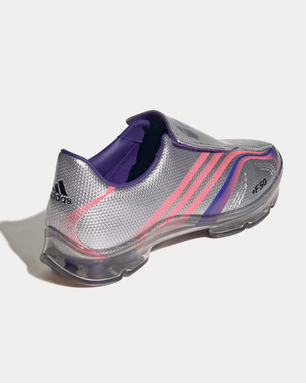 Adidas F50 Walkable Solar Purple / Solar Turbo / Silver Metallic Slip On Sneakers - 4