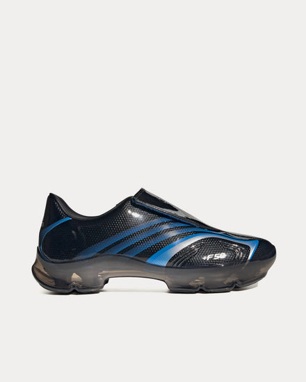 Adidas F50 Walkable Core Black / Lucid Ray Blue / Silver Metallic Slip On Sneakers - 1