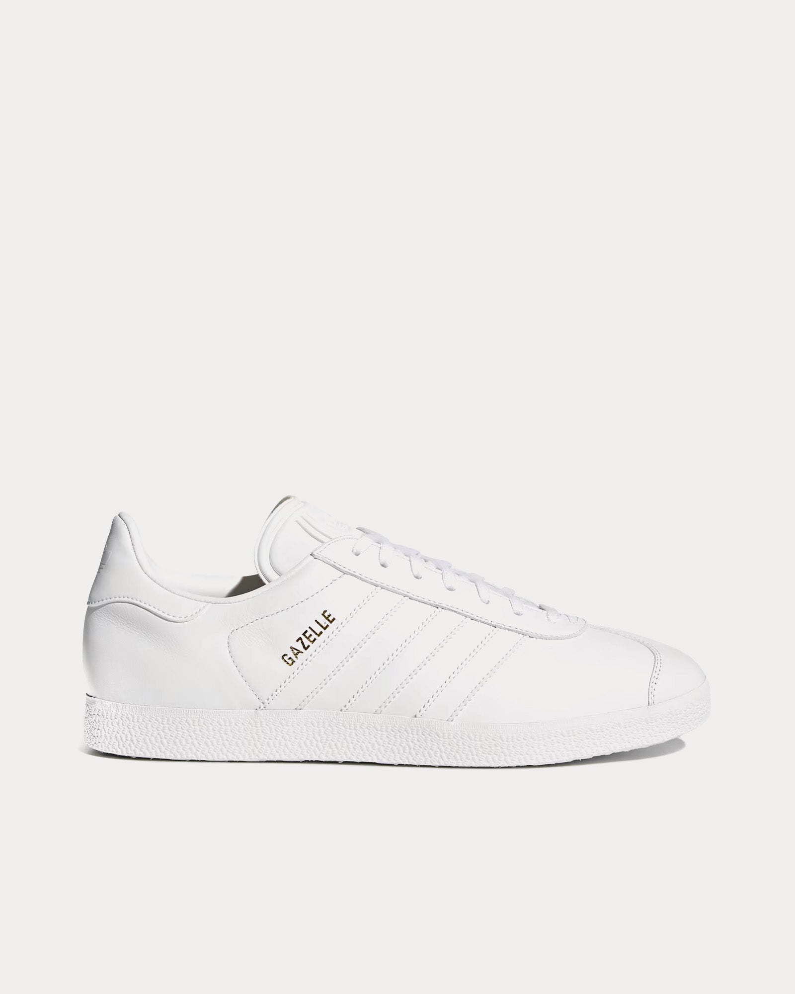 Adidas Men's Gazelle Cloud White / Cloud White / Gold Metallic Low Top  Sneakers