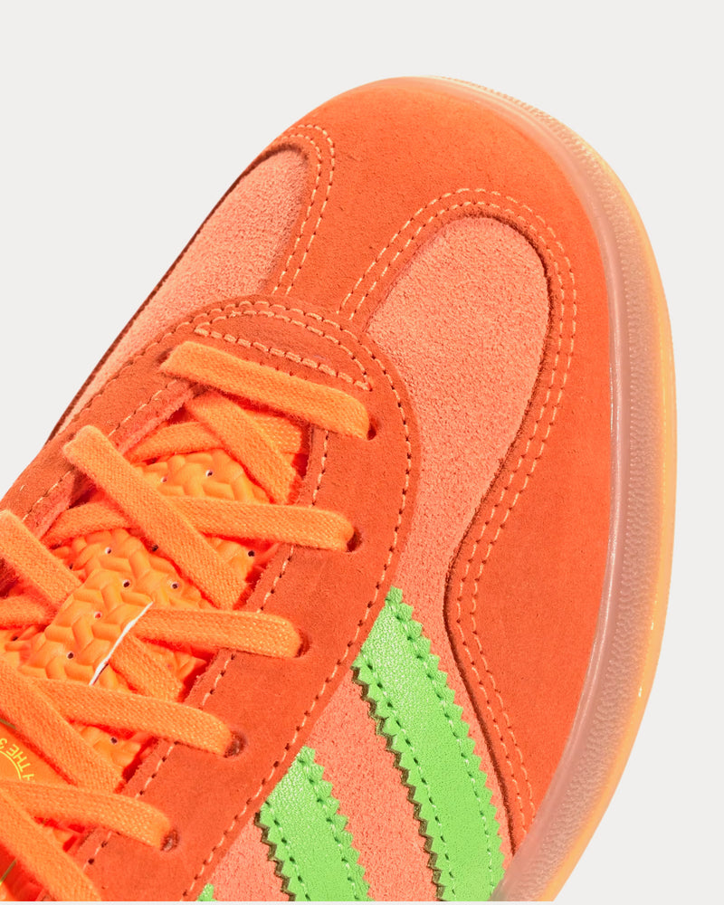 Adidas Gazelle Indoor Clear Mint / Solar Orange / Solar Green Low Top Sneakers - 4