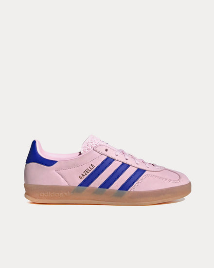 Adidas Gazelle Indoor Clear Pink / Lucid Blue / Gum Low Top Sneakers - 1