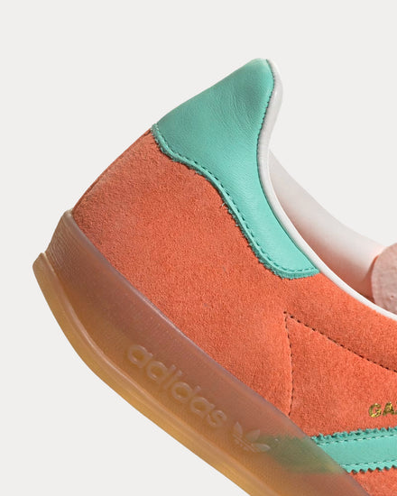 Adidas Unisex Gazelle Indoors Easy Orange / Clear Mint / Gum Low Top Sneakers Adidas Unisex Gazelle Indoors Easy Orange / Clear Mint / Gum Low Top Sneakers