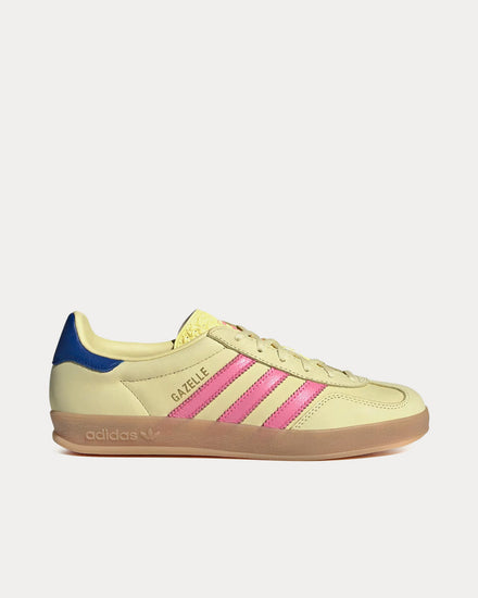 Adidas Gazelle Indoor Powder Yellow / Lucid Pink / Royal Blue Low Top Sneakers - 1
