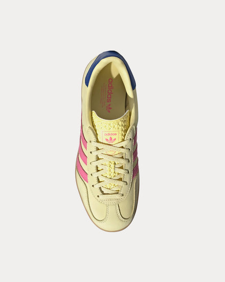 Adidas Gazelle Indoor Powder Yellow / Lucid Pink / Royal Blue Low Top Sneakers - 2