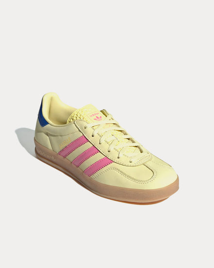 Adidas Gazelle Indoor Powder Yellow / Lucid Pink / Royal Blue Low Top Sneakers - 3