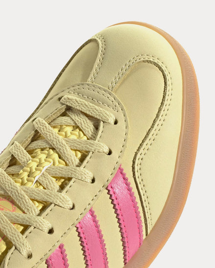Adidas Gazelle Indoor Powder Yellow / Lucid Pink / Royal Blue Low Top Sneakers - 4