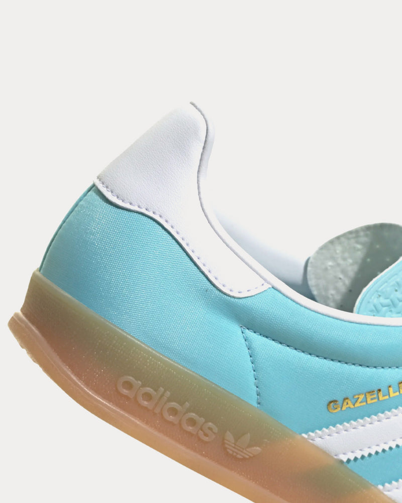 adidas gazelle silver green womens Adidas Unisex Gazelle Indoors Preloved Blue / Cloud White / Gum Low Top  Sneakers