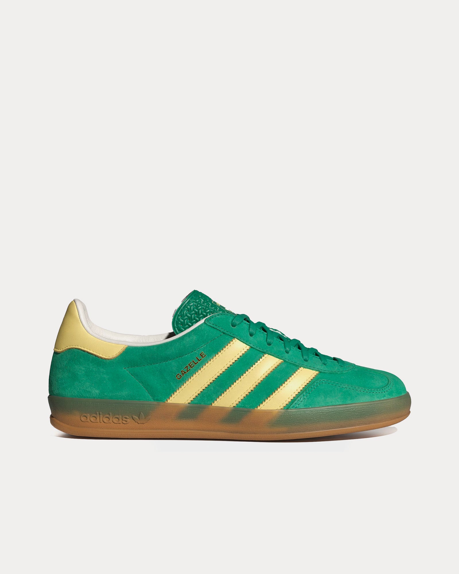 Adidas - Gazelle Indoors Semi Court Green / Almost Yellow / Gum Low Top Sneakers
