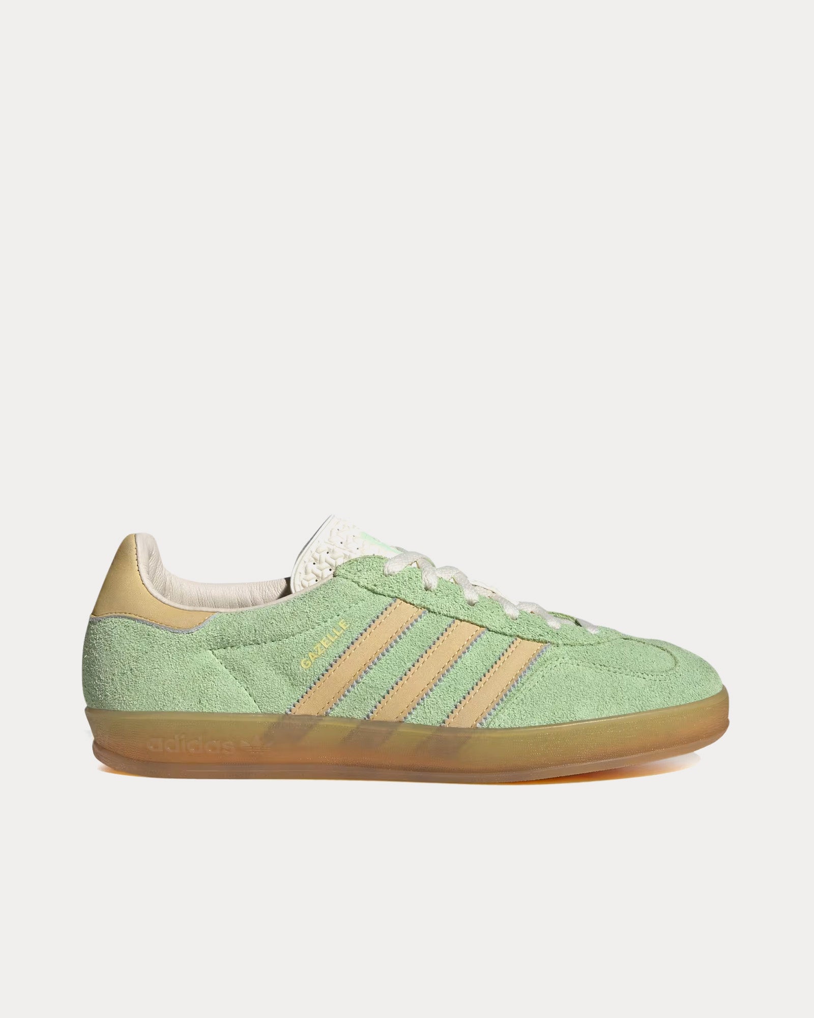 Adidas - Gazelle Indoor Semi Green Spark / Almost Yellow / Cream White Low Top Sneakers