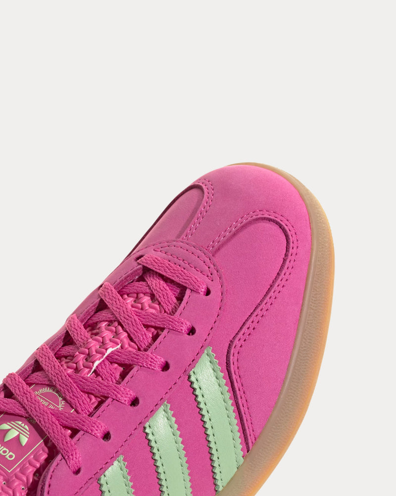 Adidas Gazelle Indoor Semi Lucid Fuchsia / Semi Green Spark / Signal Coral Low Top Sneakers - 3