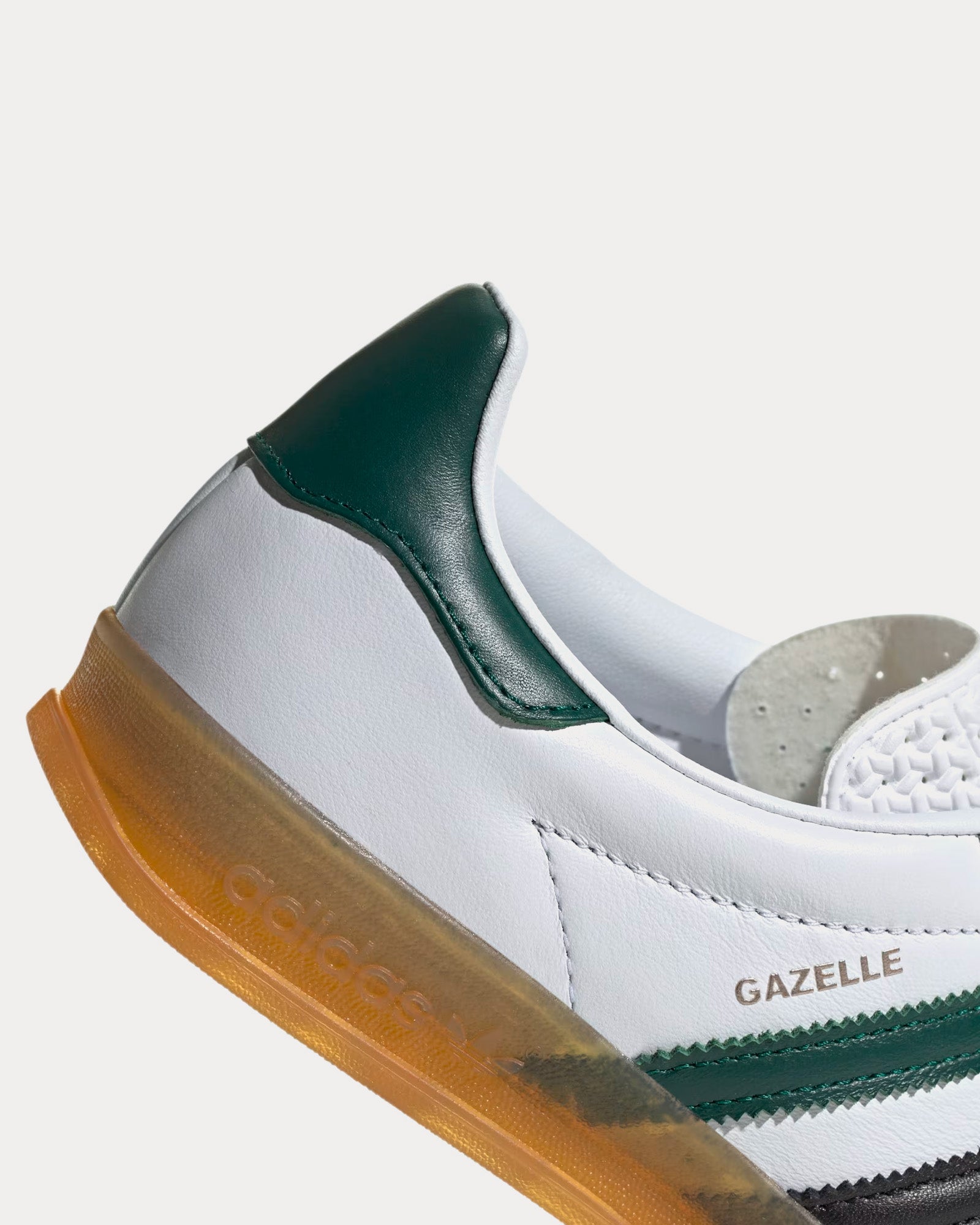 Adidas - Gazelle Indoors Cloud White / Collegiate Green / Core Black Low Top Sneakers