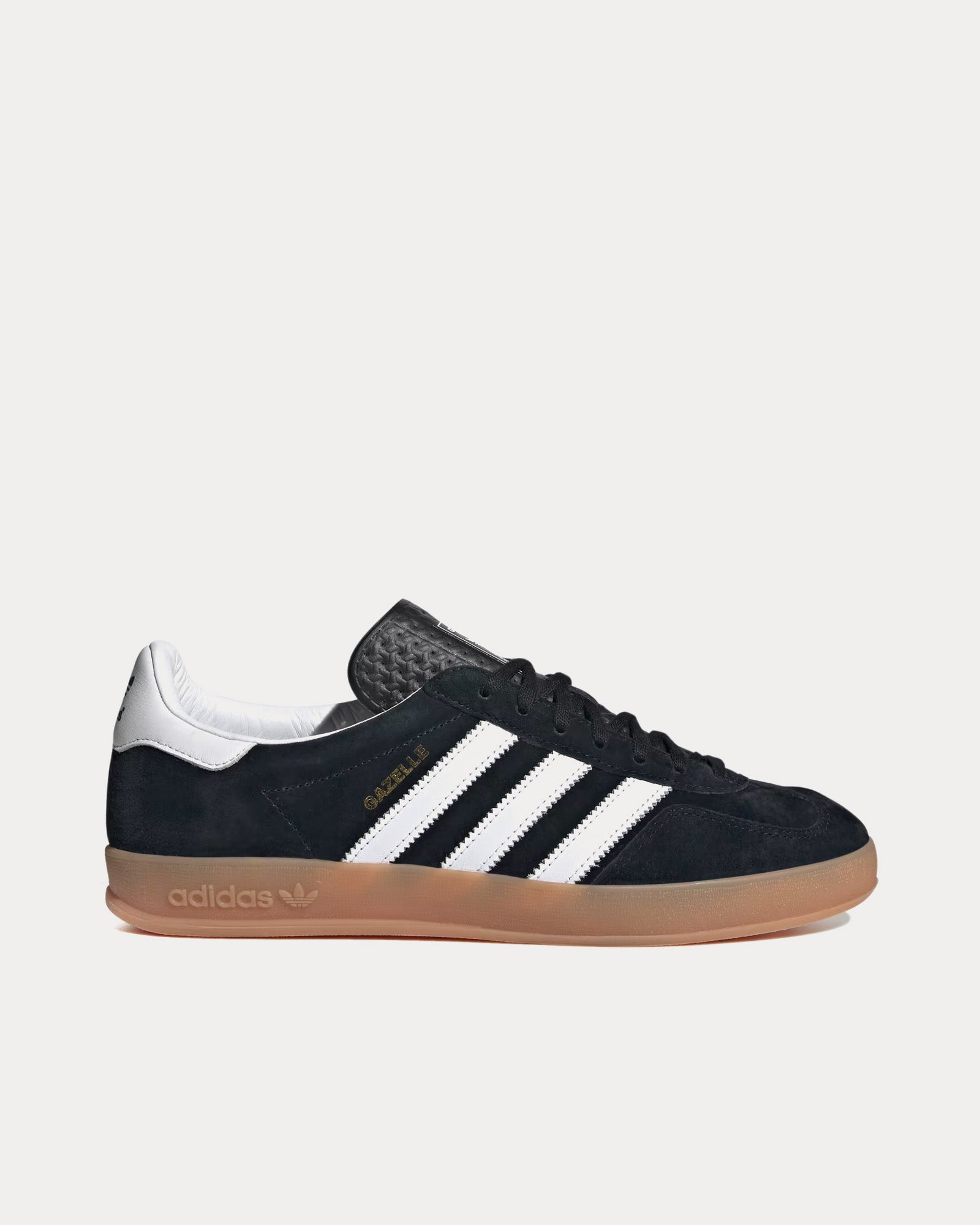 Adidas gazelle black brown sole Clearance