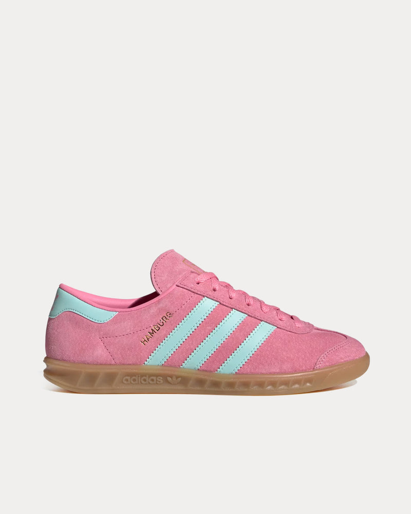 Adidas Hamburg 24 Bliss Pink / Semi Flash Aqua / Gum Low Top Sneakers - 1