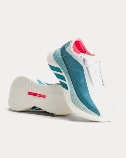Adidas Hyperboost Edge Cloud White / Petrol Met. F17 / Lucid Red Running Shoes - 3