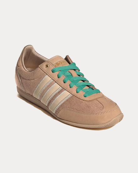 Adidas Women's Japan Calf-Hair Warm Sandstone / Crystal Sand / Alumina Low Top Sneakers Adidas Women's Japan Calf-Hair Warm Sandstone / Crystal Sand / Alumina Low Top Sneakers