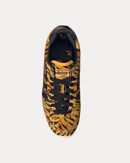 Adidas Japan 'Tiger Print' Yellow / Core Black / Crew Yellow Low Top Sneakers - 2